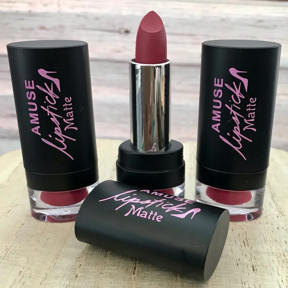 🆕3pcs Amuse Matte Lipstick